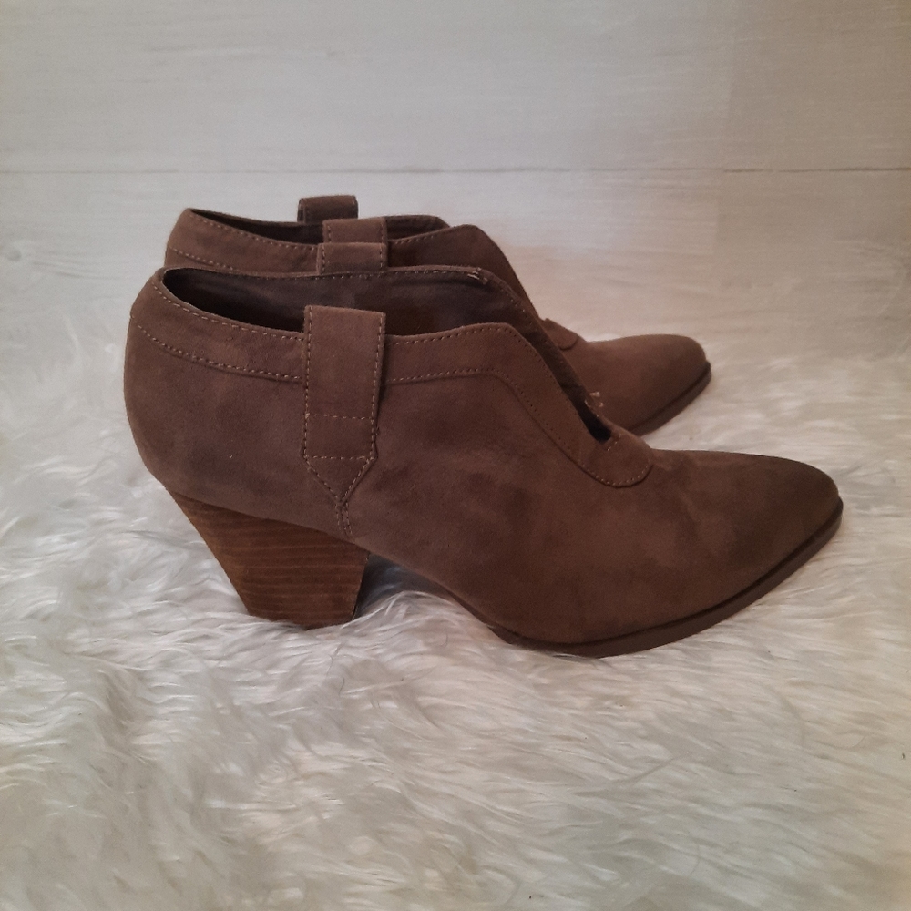 Charles david gray suede ankle boots sz 6 - Picture 4 of 6